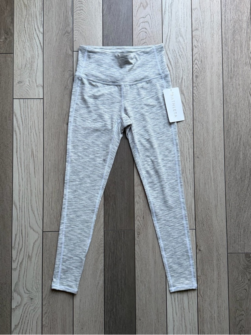 Athleta Women’s Heathered Light Gray High-Rise Leggings NWT size XS
